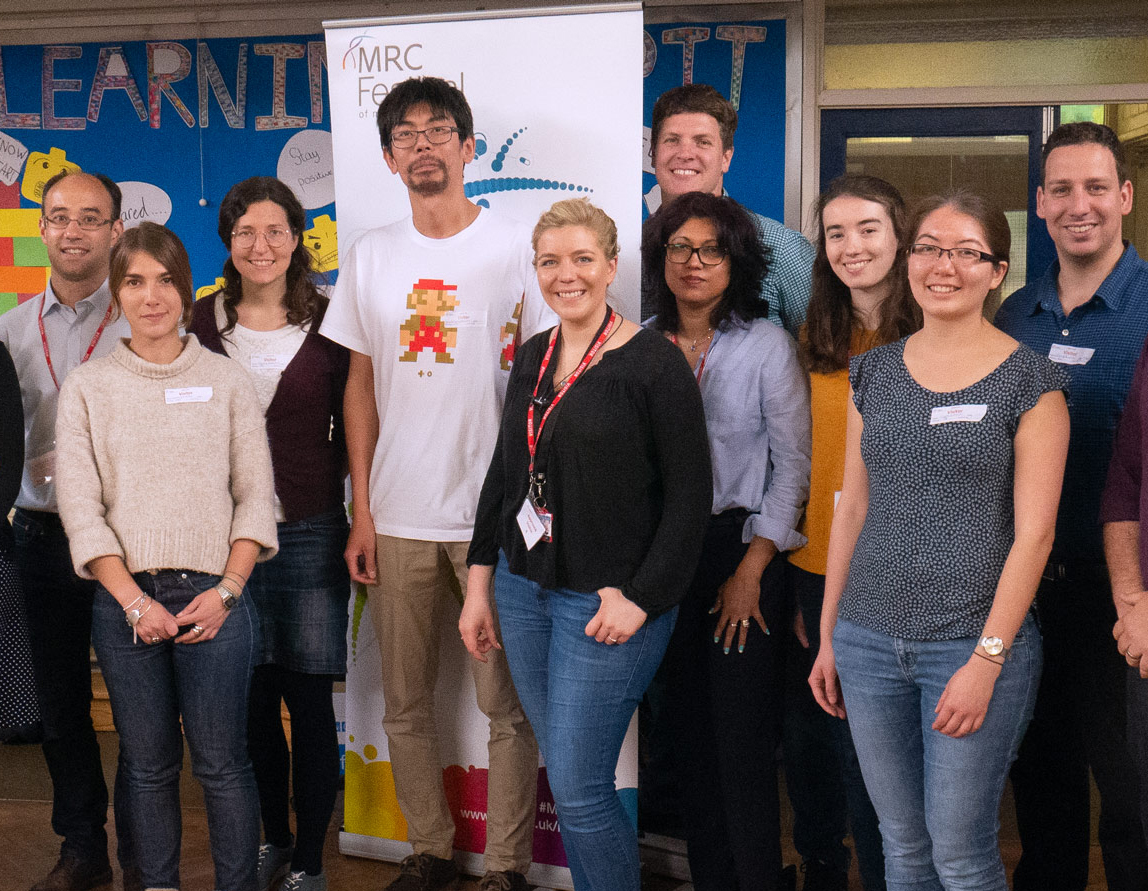 Photo of the Unit member team on their visit to St. Ebbe’s primary school.