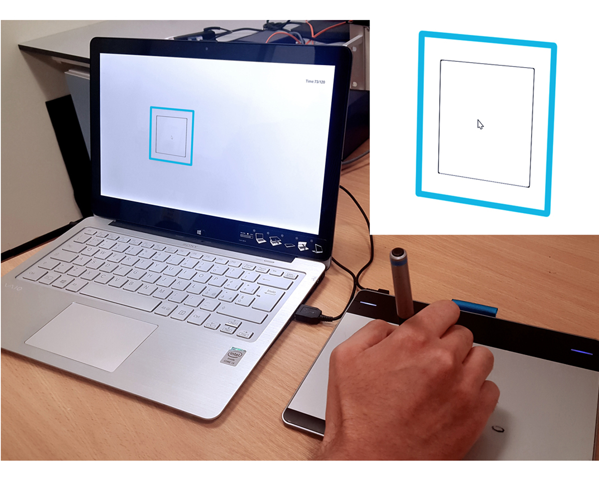 Photograph of set-up of behavioural task used. 