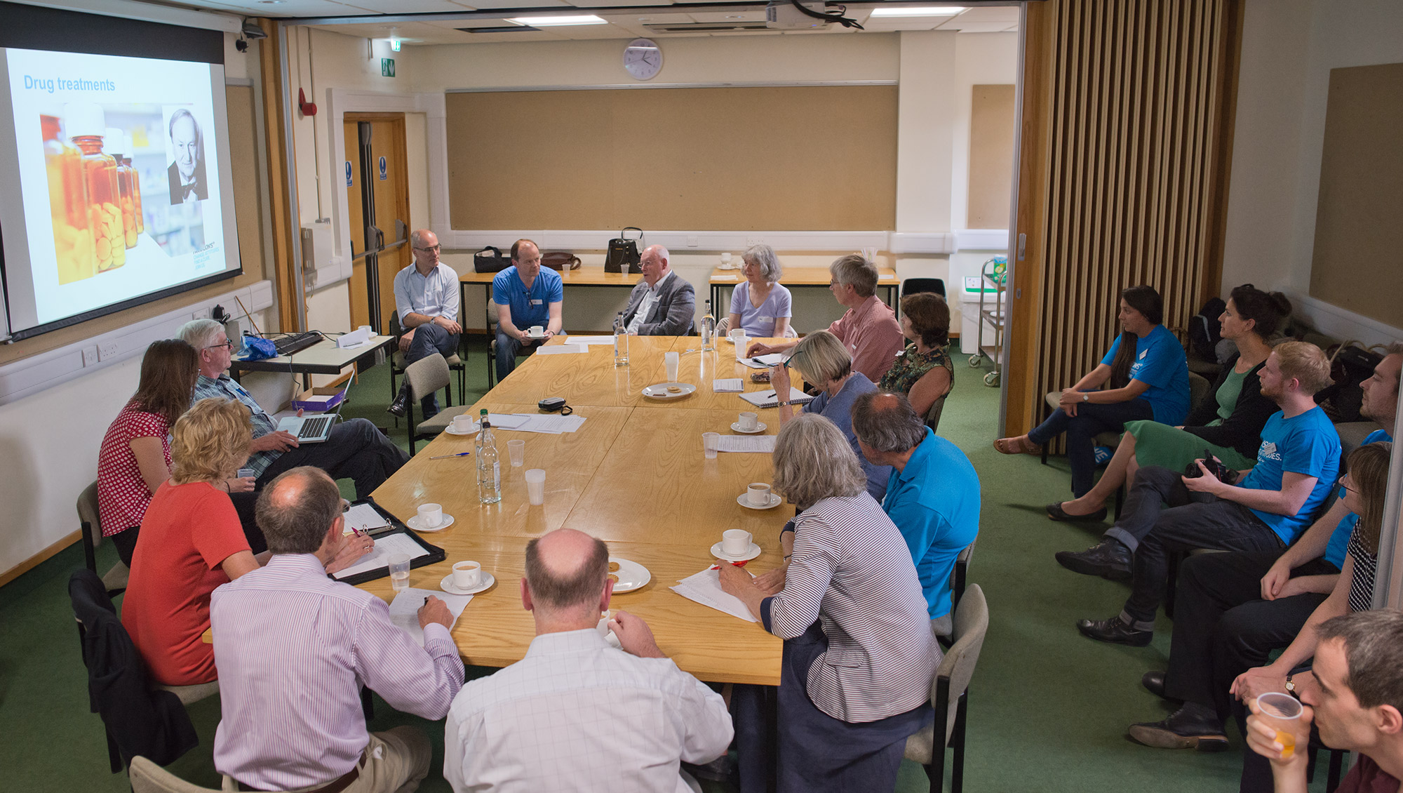 Unit scientists and lay members of Parkinson’s UK discuss the use of animals in biomedical research.