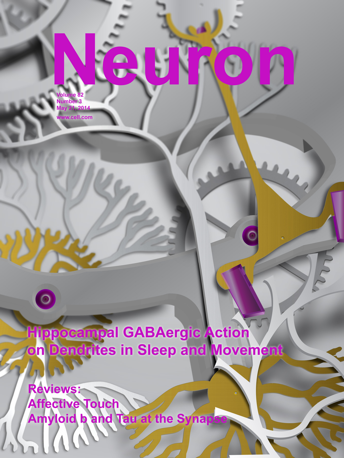 The Hippocampal Escapement- Neuron cover May 21, 2014