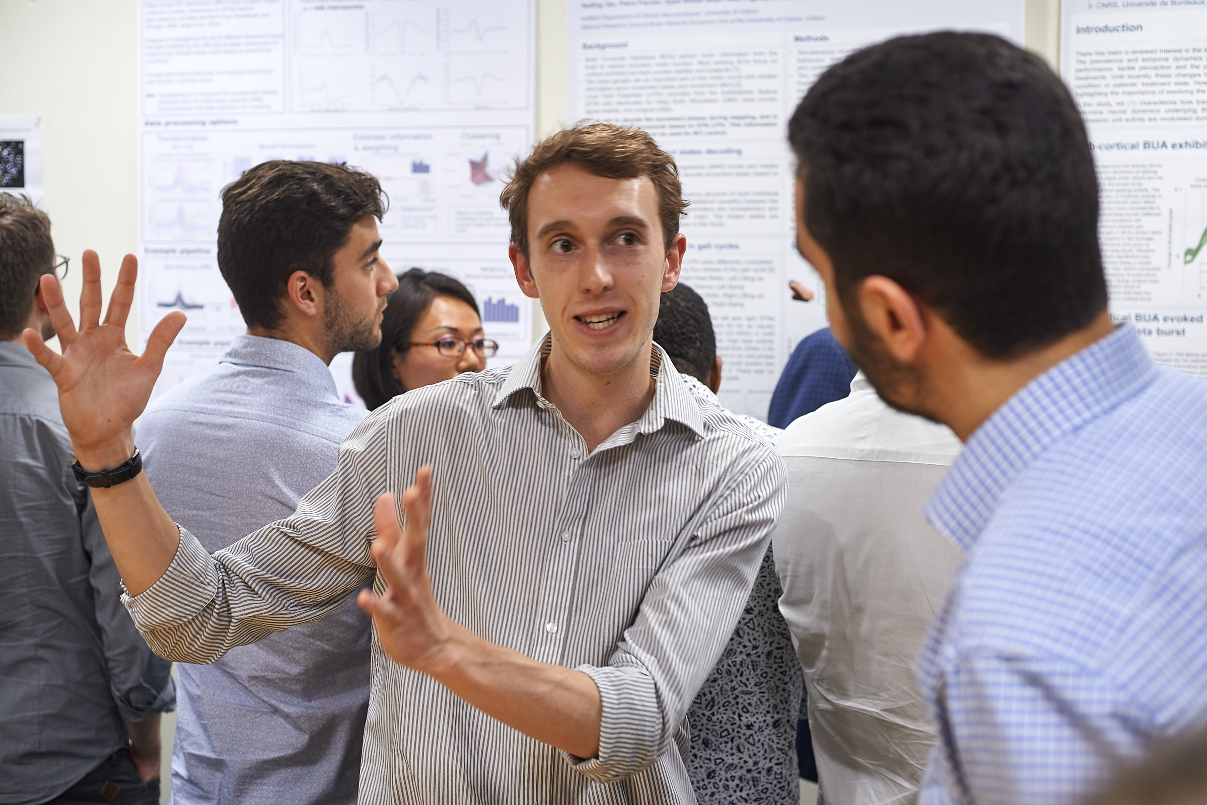 The levels of excitement are running high at the poster session during summer Science Day 2017 !