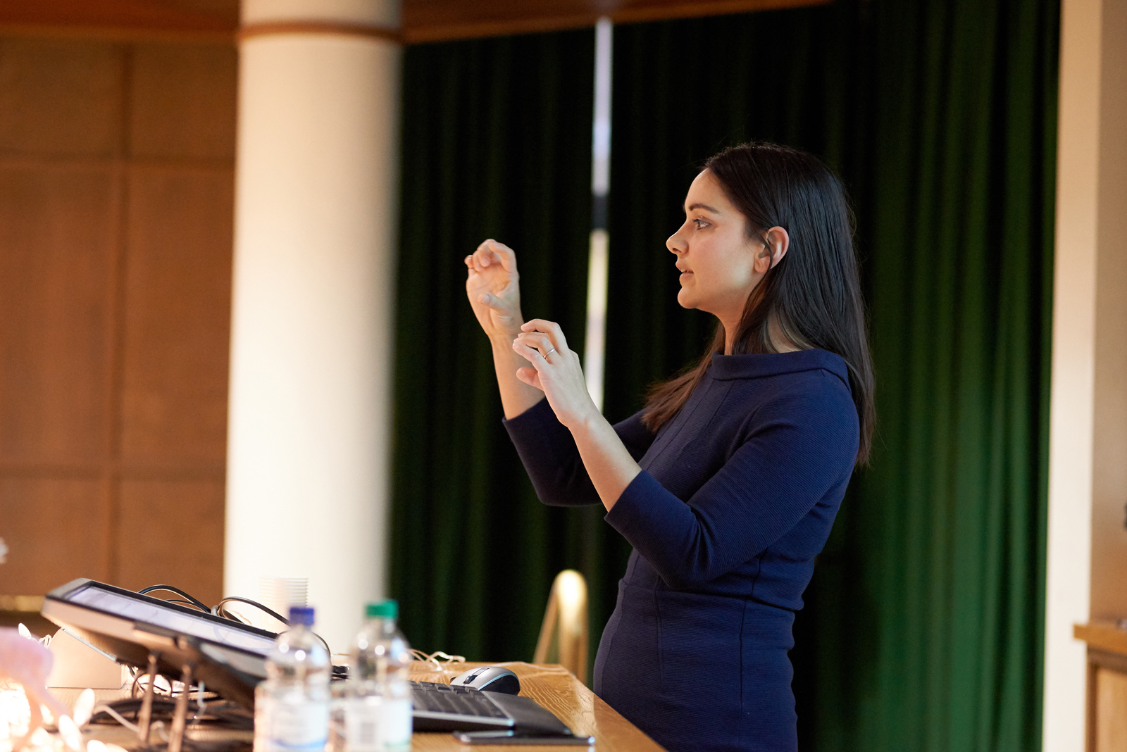 Unit postdoctoral scientist Emilie Syed reiterates the importance of correlating electrical activity with neurotransmitter release in the intact brain.