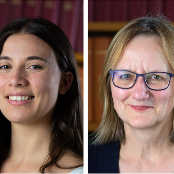 Portrait photos of Charlotte Collingwood (left) and Vivienne Collins (right)