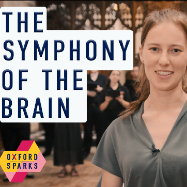 A screen shot from the video The Symphony of the Brain showing Unit student Demi Brizee.