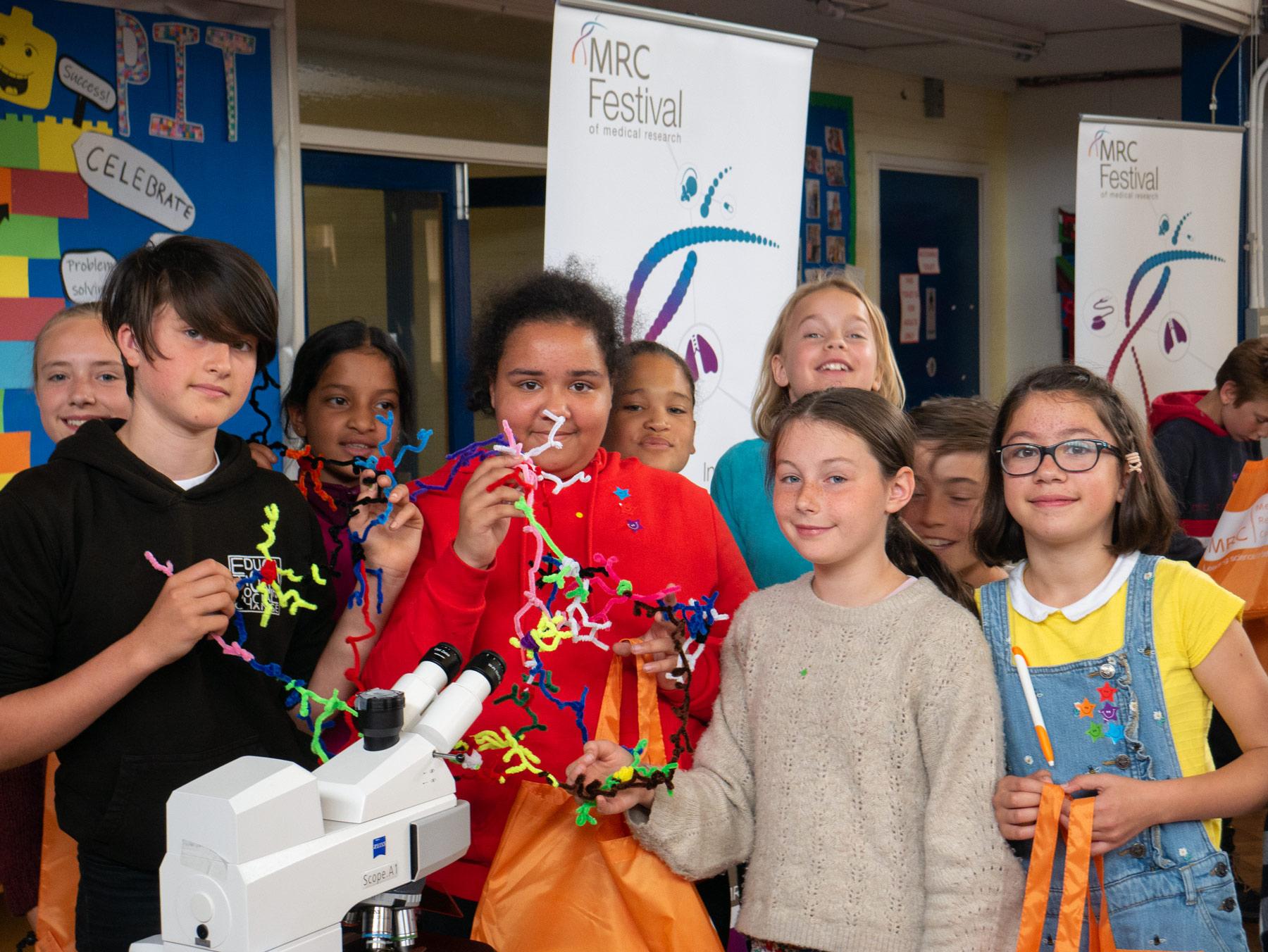 Photo of pupils at St Ebbe's C. of E. (Aided) Primary School in central Oxford