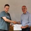 Professor Peter Brown (right) with Mr Ben Micklem (left), winner of the Director’s Award for Public Engagement for 2018.