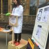 Unit scientist Helen Barron in action on top of a soap box!