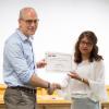 Professor Peter Brown with Mrs Savita Anderson, winner of the Director’s Award for Public Engagement for 2017.